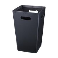 カウネット 折りたためるゴミ箱 オリダス ブラック 43039838 1個 64-9364-64（直送品）