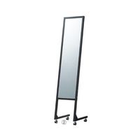 アズワン L字脚ミラー キャスター付 黒 63-3373-56 1台（直送品）