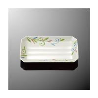 国際化工 隅切長角皿 小 アラベスク 受 D 89-AQ 1個 64-7767-51（直送品）