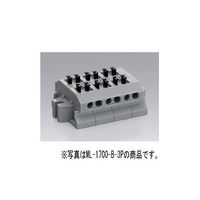 サトーパーツ スクリューレス端子台 中継型(1極4線式) 2極 ML-1700-B-2P 1個 63-3090-93（直送品）