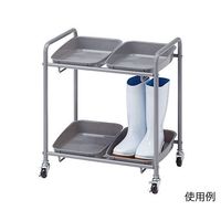 河淳 2段シューズラック 4足収納タイプ BEA013 1個 7-9898-01（直送品）