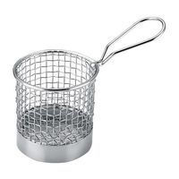 江部松商事 KM ミニ ステンレス 丸型フライバスケット BSKR8NM 63-7157-52 1個（直送品）