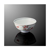 国際化工 茶碗 赤絵野花 受 T 34-AB 1個 64-7786-58（直送品）