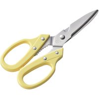 エムテートリマツ カラーハンドルキッチン鋏 黄 64-7530-54 1個（直送品）