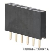 廣杉計器 ナイロン製品 ピンヘッダー ソケット(角ピン) 2.54mピッチ ストレート(1列) FSS-41085-12 1セット(10個)（直送品）