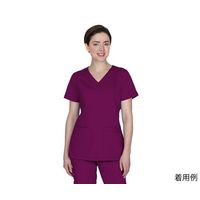 Krazy Kat Sportswear PURPLE LABEL スクラブトップス JILL L相当 ワイン 2320-M-Wi 1枚（直送品）