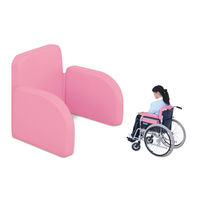 高田ベッド タイカンクッション 幅115×長さ28/43×厚み5cm スカイブルー TB-1430 1個 63-2722-70（直送品）