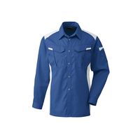 日新被服 長袖シャツ 5124-94-BIG ブルーXシルバー 1PC（直送品）