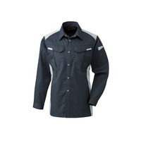 日新被服 長袖シャツ 5124-100-SS ライトブラックXシルバー 1PC（直送品）