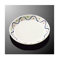 国際化工 23cmプレート ウェーブ E 60-WA 1個 64-7769-95（直送品）