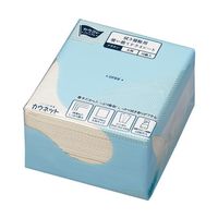 カウネット 拭き掃除用使い捨てドライシート ブラウン 50組 31835787 1個(50組) 64-9357-77（直送品）