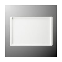 国際化工 長角盆 中 ホワイト M 674-IW 1個 64-7783-50（直送品）