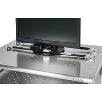 サカエ クリーンルーム用パソコンカート用ベルト固定金具 CRP-10B 1本（直送品）