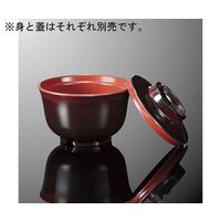 国際化工 羽反吸物椀 蓋 溜内朱 B 115C-TMR 1個 64-7764-29（直送品）