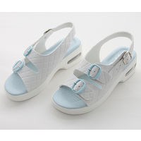 ティティメディカル キルティングエアーソールサンダル サックス M(22.5~23.0cm) 17622 1足 62-9235-43（直送品）