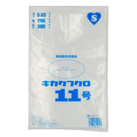(株)ジャストタイム二十四 規格袋 11号 0.03mm 200×300mm 透明 s-kikaku11 1箱(1000枚×6小箱)（直送品）