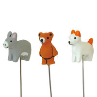 azi-azi ガーデンピック ミニピック ドンキー クマ テリア 3種セット 368734 1個（直送品）