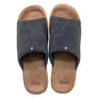 ティーライフ スリッパ ピエーデ 前開き厚底 Mサイズ Lサイズ ブラック(L) 423251 1個（直送品）