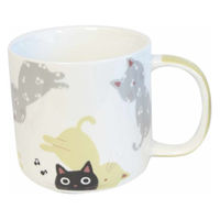 ノアファミリー マグカップ 340ml 音たま 磁器 イエロー 473207 1個（直送品）