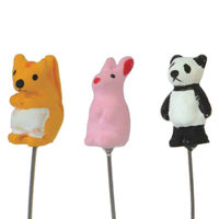 azi-azi ガーデンピック ミニピック リス ウサギ パンダ 3種セット 368732 1個（直送品）