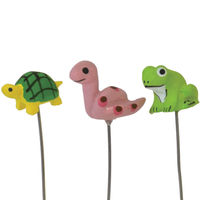 azi-azi ガーデンピック ミニピック カメ ヘビ カエル 3種セット 368742 1個（直送品）