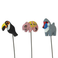 azi-azi ガーデンピック ミニピック オオハシ カメレオン ヒヒ 3種セット 368737 1個（直送品）