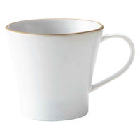 丸利玉樹利喜蔵商店 マグカップ 350ml エッジライン 陶器 食器 ホワイト 288099 1個（直送品）