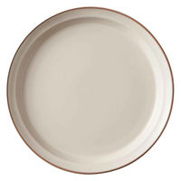 丸利玉樹利喜蔵商店 プレート 22cm L エッジライン 陶器 食器 ベージュ 288120 1個（直送品）