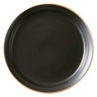 丸利玉樹利喜蔵商店 プレート 22cm L エッジライン 陶器 食器 ブラック 288122 1個（直送品）
