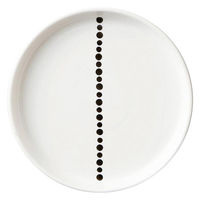 丸利玉樹利喜蔵商店 プレート LL 23cm ドット 白 磁器 食器 ラインドット 288144 1個（直送品）