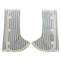 日本エイテックス よだれカバー カドリー ショルダー&コーナーカバー スリムタイプ 日本製 ストライプブルー 322014 1個（直送品）