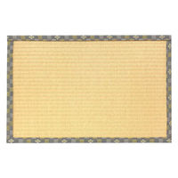 ティーマット 30×21cm ランチョンマット 畳と暮らす 畳 プレイスマット プラスチック 日本製 ライトイエロー 355846 1個（直送品）