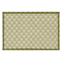 ティーマット 30×21cm ランチョンマット 畳と暮らす 畳 プレイスマット プラスチック 日本製 市松グリーン 355849 1個（直送品）