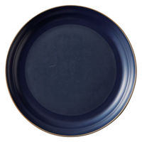 丸利玉樹利喜蔵商店 プレート 20cm M エッジライン 陶器 食器 ブルー 367886 1個（直送品）
