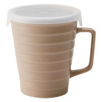 丸利玉樹利喜蔵商店 マグカップ フタ付き 230ml 陶器 日本製 ベージュ 374127 1個（直送品）