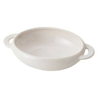 丸利玉樹利喜蔵商店 グラタン皿 17cm 窯変 陶器 ホワイト 376878 1個（直送品）