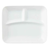 丸利玉樹利喜蔵商店 ランチプレート 24cm 軽量 レクタングル 磁器 377493 1個（直送品）