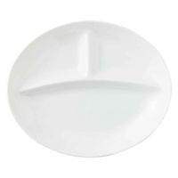 丸利玉樹利喜蔵商店 ランチプレート 24cm 軽量 オーバル 磁器 377495 1個（直送品）