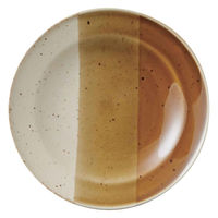 丸利玉樹利喜蔵商店 プレート 17cm ONE THIRD 和食器 磁器 美濃焼 ブラウン 385453 1個（直送品）