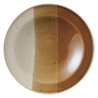 丸利玉樹利喜蔵商店 プレート 21.5cm ONE THIRD 和食器 磁器 美濃焼 ブラウン 385455 1個（直送品）