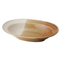 丸利玉樹利喜蔵商店 ボウル 23.5cm オーバル ONE THIRD 和食器 磁器 美濃焼 ブラウン 385465 1個（直送品）