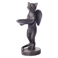 東洋石創 ガーデンオーナメント スタンド 猫 置物 459361 1個（直送品）