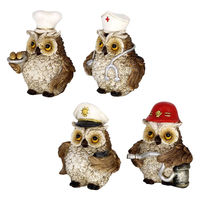 東洋石創 ガーデンオーナメント オウル WORK 4種 ふくろう 置物 459369 1個（直送品）