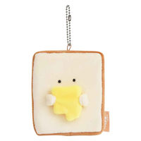 逸品社 キーホルダー もちっと食ぱんさん マスコット バター 485482 1個（直送品）