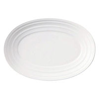 丸利玉樹利喜蔵商店 オーバルプレート 22cm 洋食器 SWIRL スワール ホワイト 262765 1個（直送品）