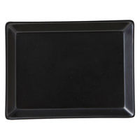 丸利玉樹利喜蔵商店 プレート 17.5cm L KASANE レクタングル 陶器 ブラック 377167 1個（直送品）