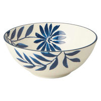 丸利玉樹利喜蔵商店 ボウル 12.5cm AIKA 硬質陶器 ボタニカルリーフ 377317 1個（直送品）