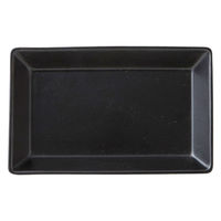丸利玉樹利喜蔵商店 プレート 13.5cm M KASANE レクタングル 陶器 ブラック 377163 1個（直送品）