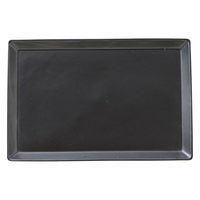 丸利玉樹利喜蔵商店 プレート 27cm LL KASANE レクタングル 陶器 ブラック 377171 1個（直送品）