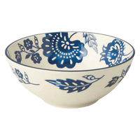 丸利玉樹利喜蔵商店 ボウル 12.5cm AIKA 硬質陶器 オリエンタルフラワー 377316 1個（直送品）